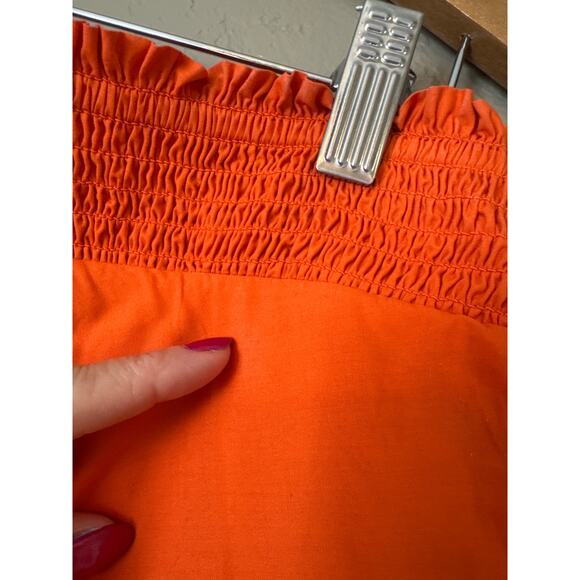 Anthropologie Maeve Orange One-Shoulder Embroidered Maxi Dress - Picture 10 of 13